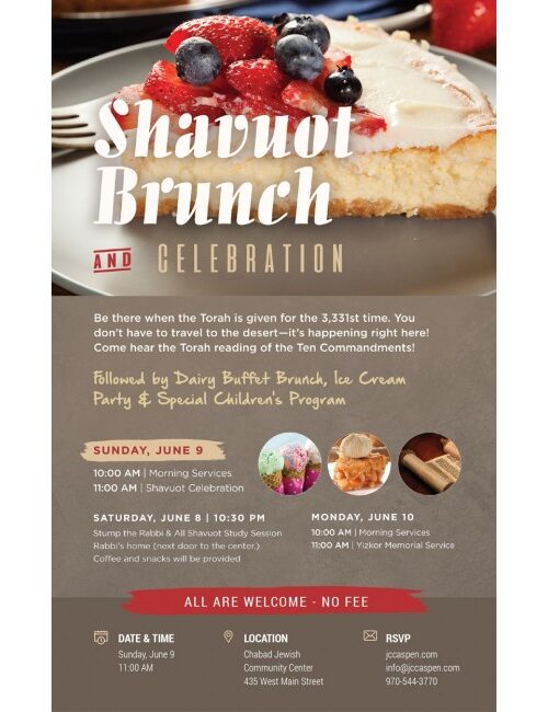 Shavuos Flyer