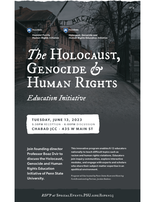 Holocaust Lecture Flyer