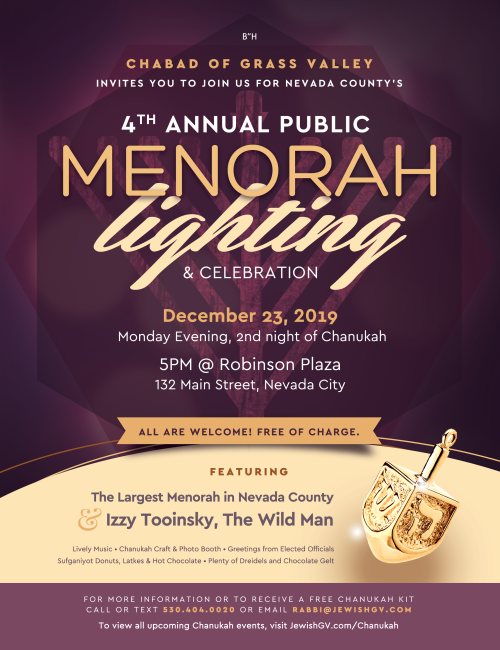 Menorah Lighting Flyer