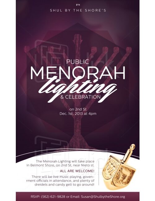 Menorah Lighting Flyer