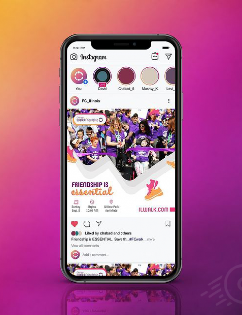 Friendship Circle Walk Social Post