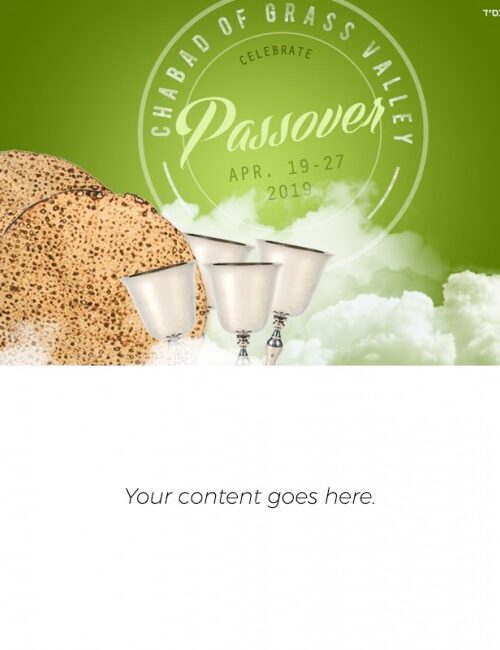 Pesach Email Template