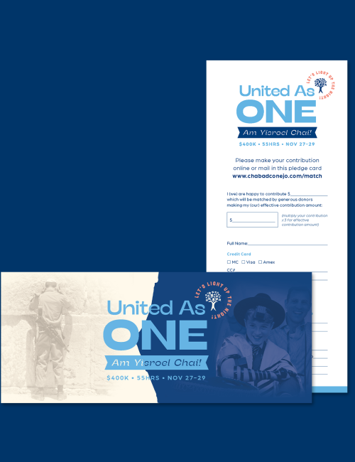 Israel Match Campaign Pledge Card