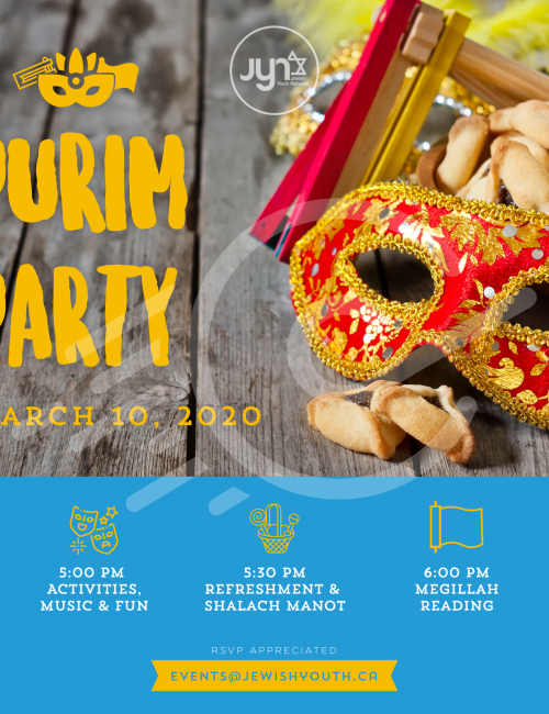 Purim Teen Party Social Post