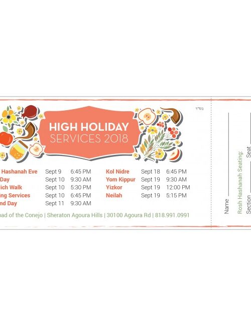 High Holiday Tickets