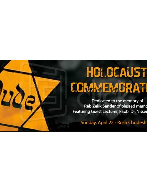Holocaust Commemoration Web Banner