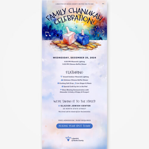Family Chanukah Celebration Email