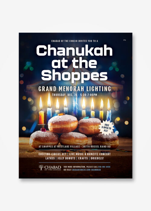 Chanukah Menorah Lighting Flyer