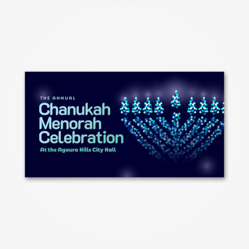 Menorah Celebration Banner