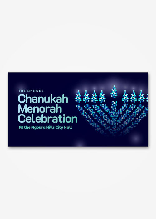 Menorah Celebration Banner