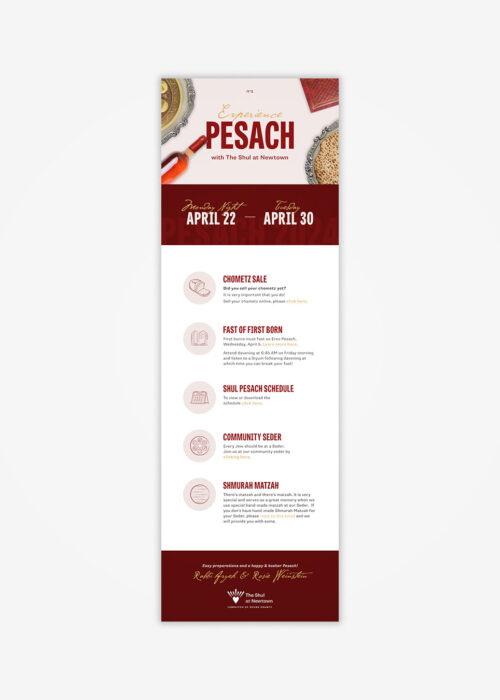 Experience Pesach Email