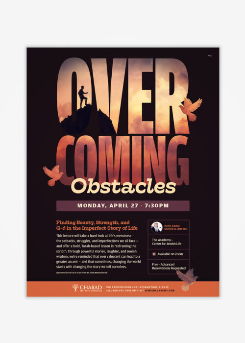 Overcoming Obstacles Class Flyer