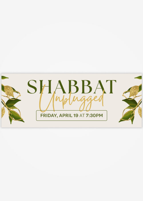 Shabbat Unplugged Banner