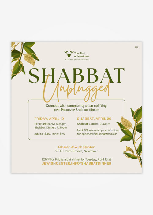 Shabbat Unplugged Social Post