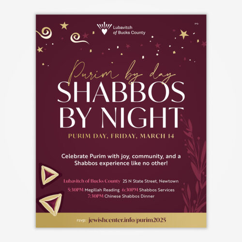 Purim Shabbos Social Post